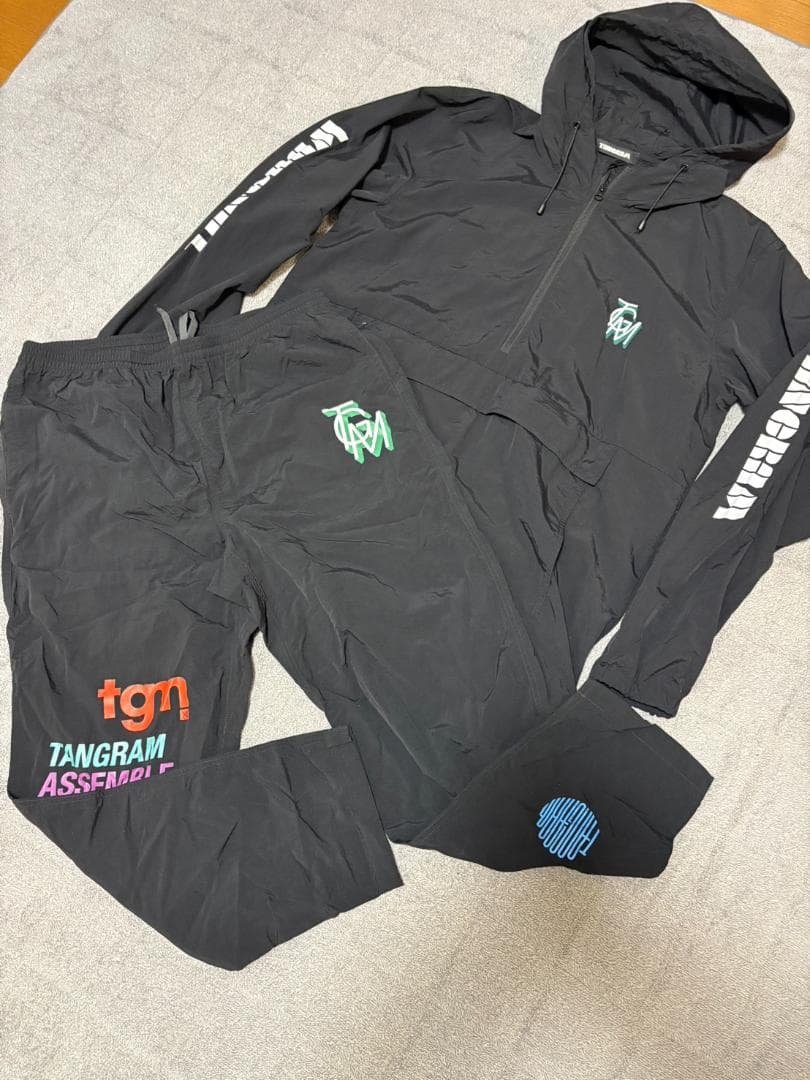 抽選限定発売品！タングラムTANGRAM　ナイロンセットアップ　Lサイズ