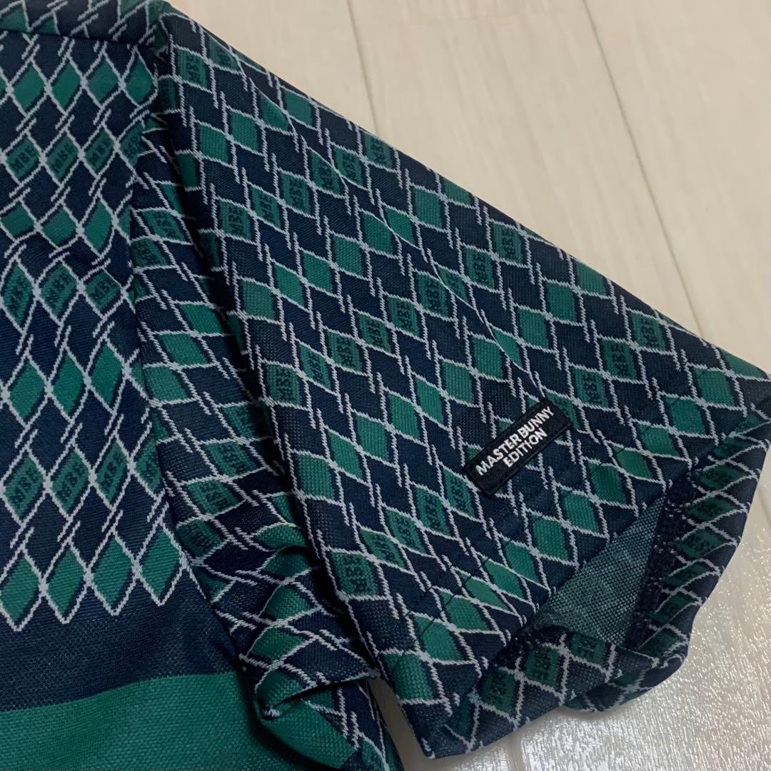 新品【マスターバニー】5/L メンズ　半袖モックネック　ゴルフシャツ 日本製