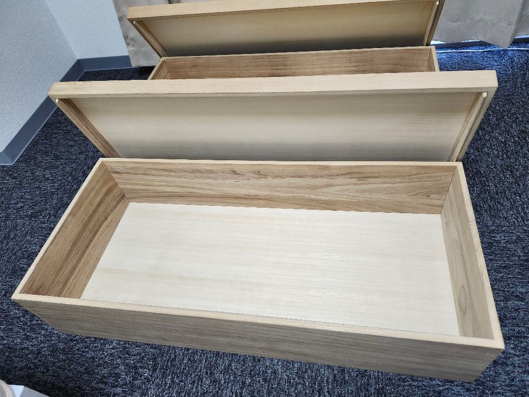 桐衣装箱　2個組み