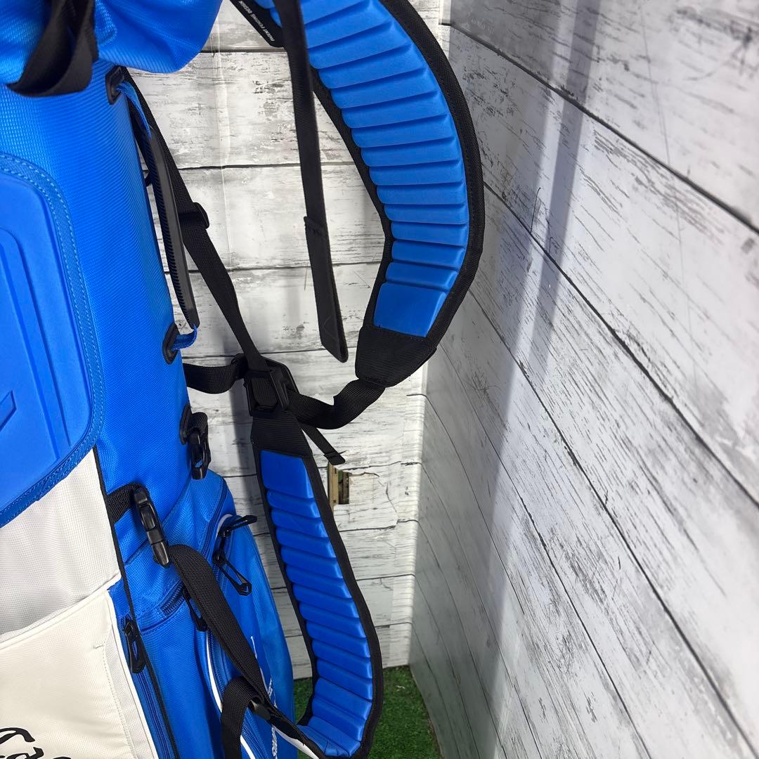 Callaway スタンド式キャディバッグ 青/白　ダブルショルダー
