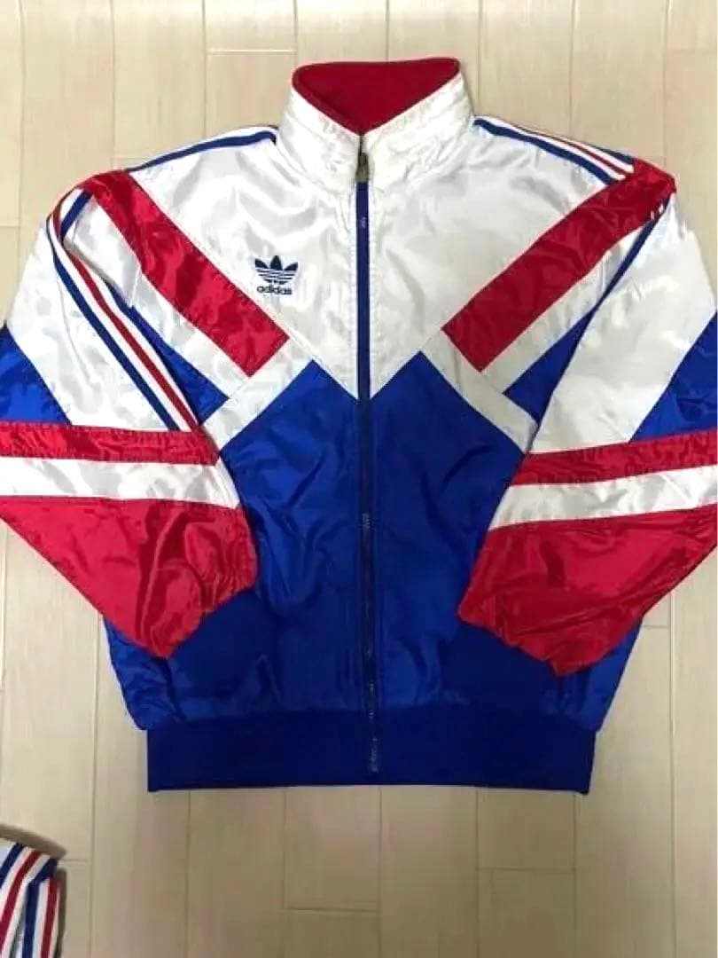 adidas/90s/デサント製 トリコロール/上下/サッカー