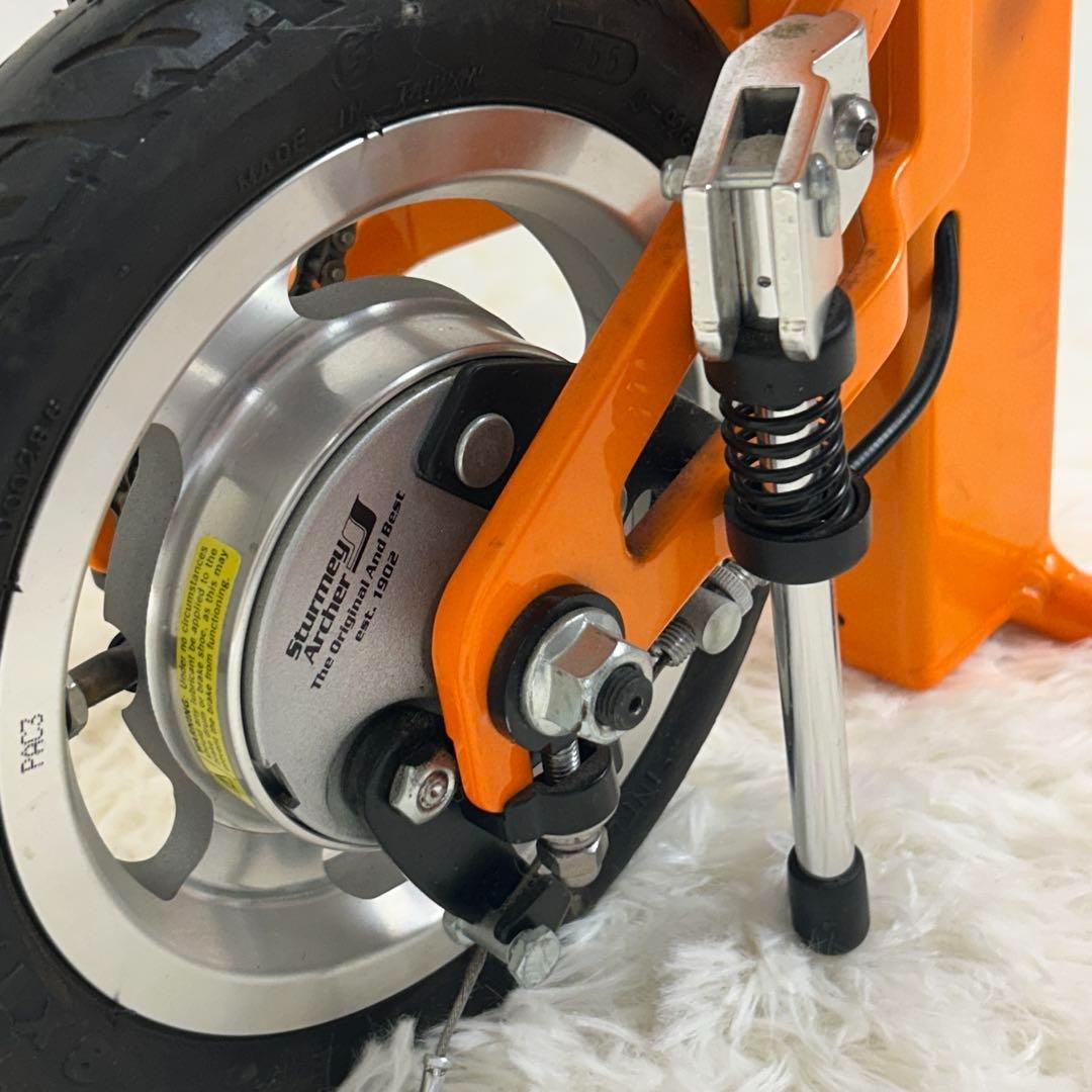 【極美品】CARRY ME　人気のオレンジ　8インチ　折り畳み自転車
