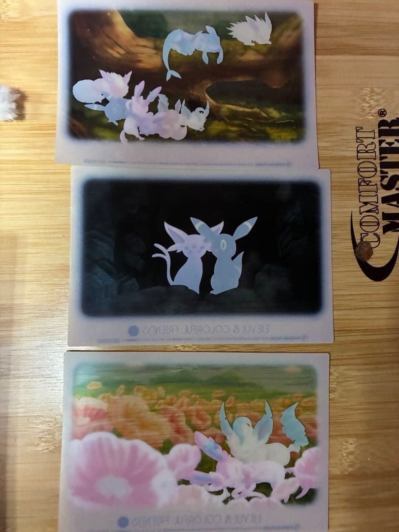 イーブイ&カラフルフレンズ　クリアカード　フルコンプ　6種類セット