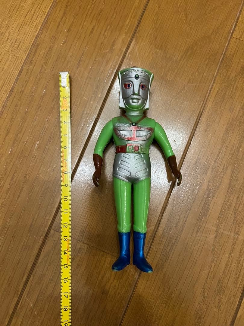 当時物　ウッド　グリーンマン　ソフビ