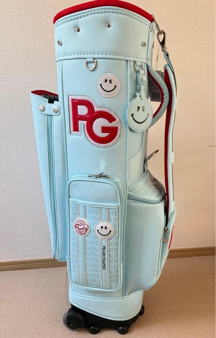 即日発送 PEARLY GATES PG キャディバッグ 水色