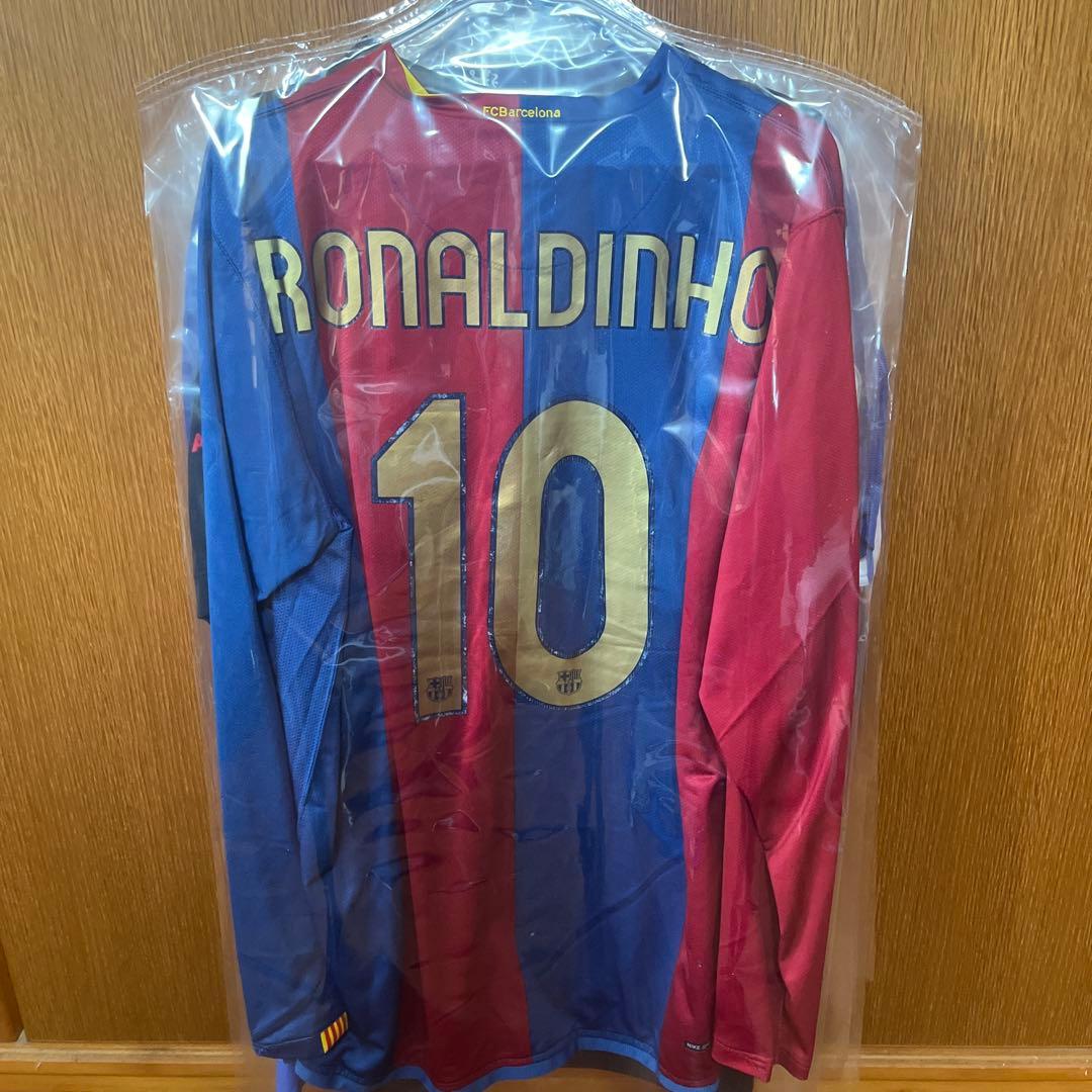 バルセロナ 06-07 ロナウジーニョ #10 長袖ユニフォーム 正規品
