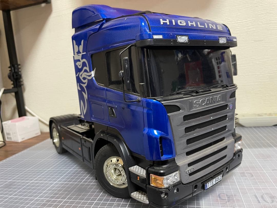 タミヤ 1/14 スカニア R470 20フィート海コン仕様　フルオぺ