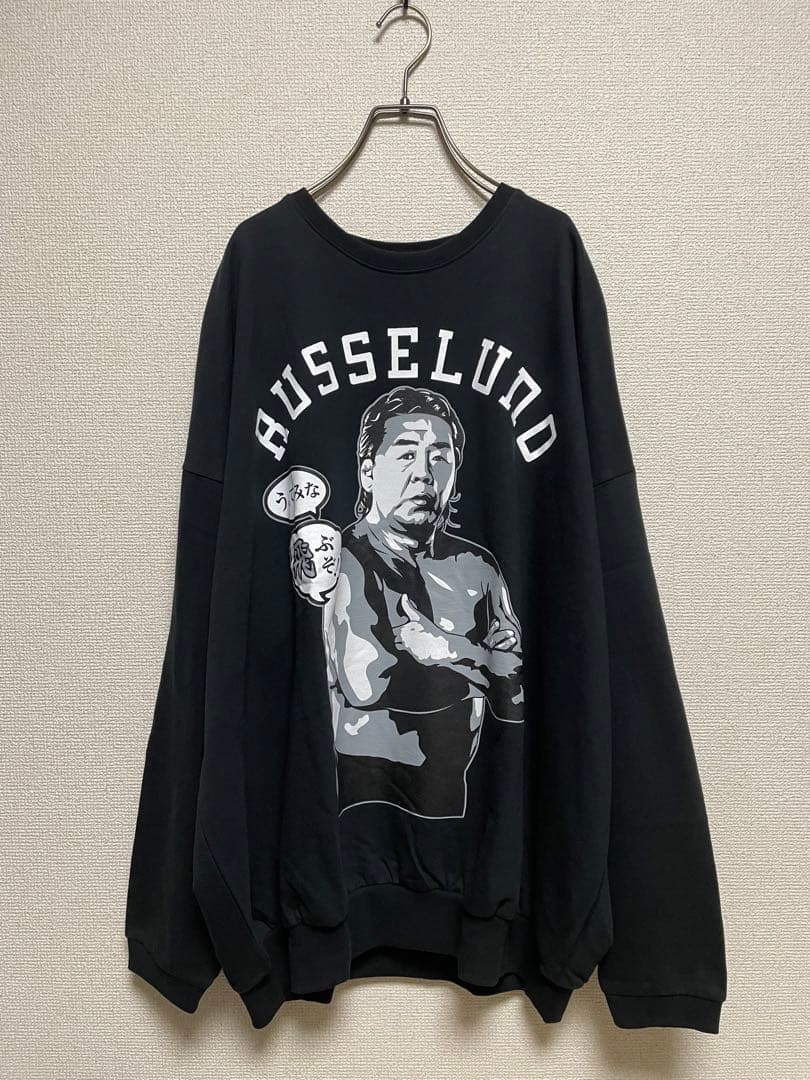 ★新品タグ付き★ ラッセルノ×長州力 コラボ トレーナー 黒 スウェット 6