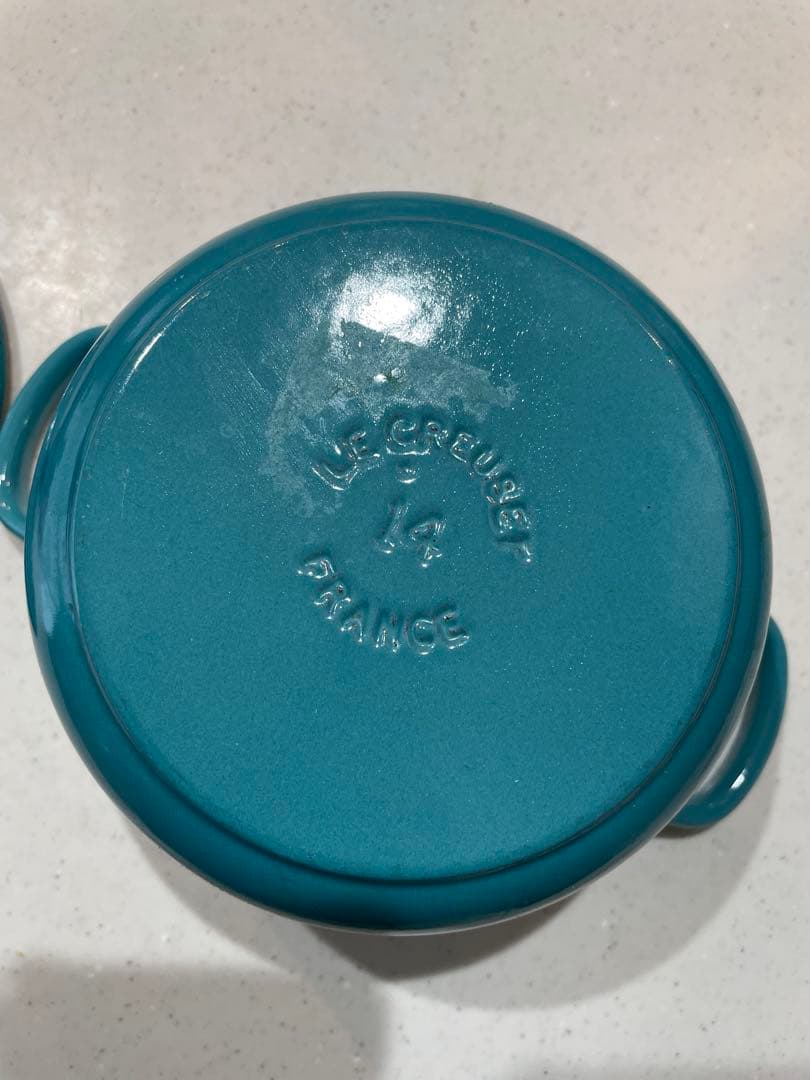 LE CREUSET 14cm 青