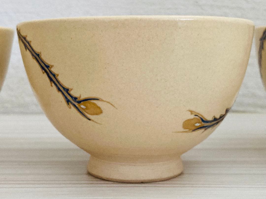 鳳凰蒔絵 飯碗 茶会道具 陶器 10客セット 送料込み 【中古】
