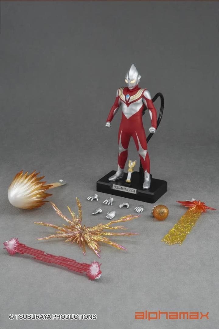 ALPHAMAX ウルトラマン ティガ パワータイプ ライトアップ機能あり