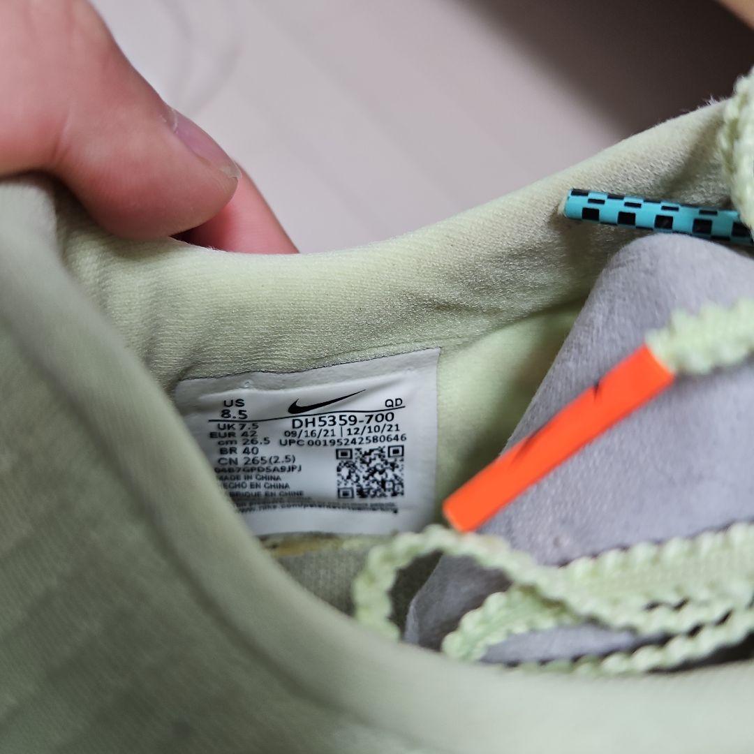Nike FLYWEAVE スパイクシューズ ライトグリーン/オレンジ