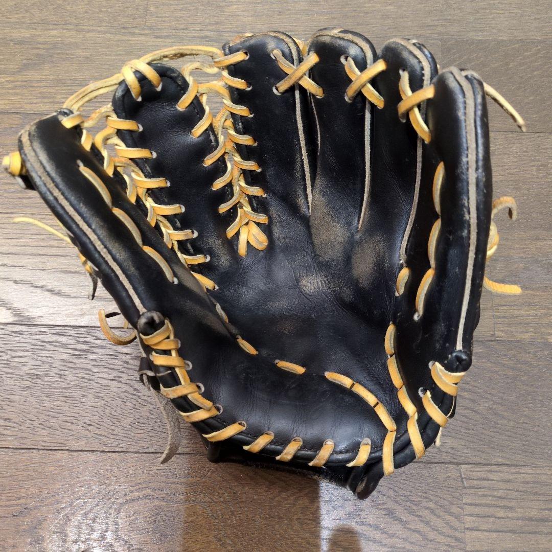 Rawlings 軟式グローブ 黒　内野手用　大人