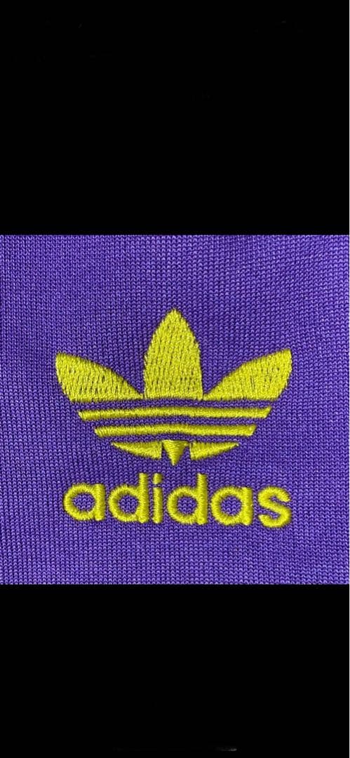 【美品】アディダス　adidas　レア　希少　トラックパンツ　ジャージ　紫
