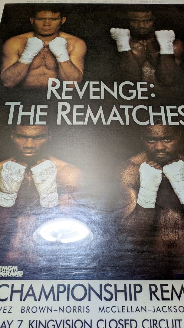ボクシング ポスター Boxing Poster チャベス ジャクソン 等