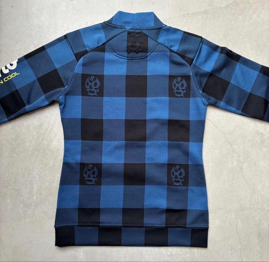【美品】RUSSELUNO ハイネック 長袖Tシャツ ルチャ チェック柄