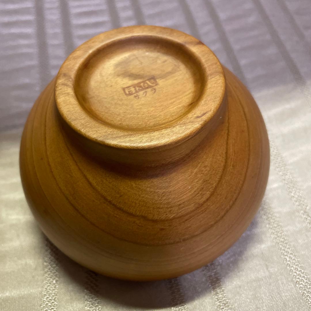 お椀　木製　くり　さくら