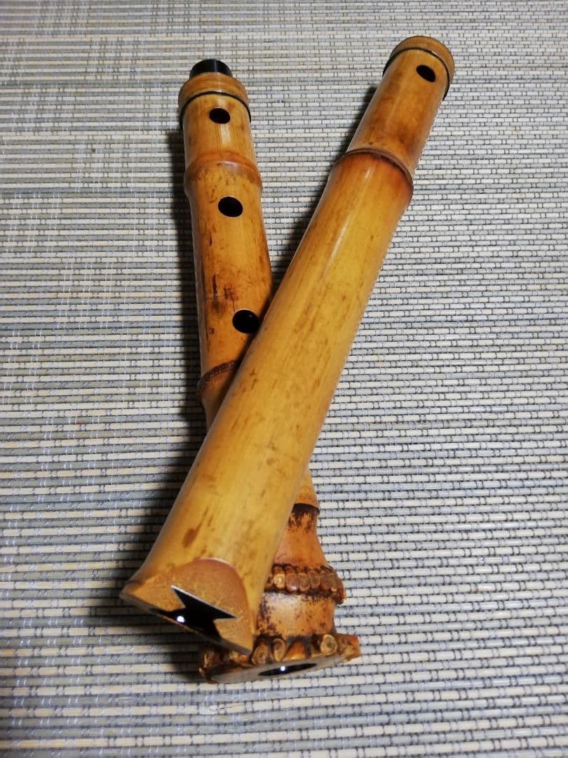 竹製 5穴 尺八　琴古流３印