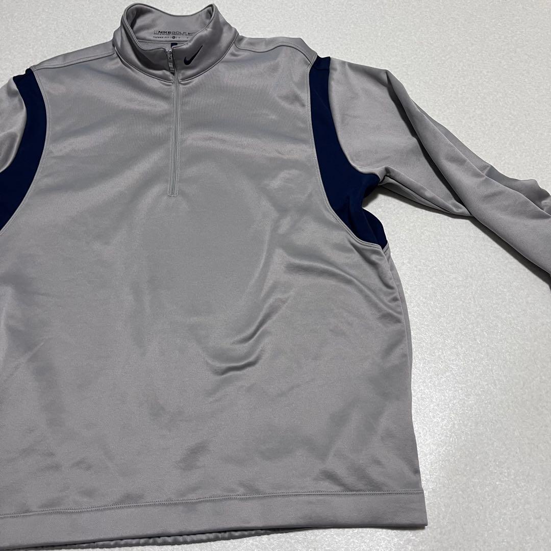 NIKE GOLF ナイキゴルフ メンズハーフジップ プルオーバー グレー M