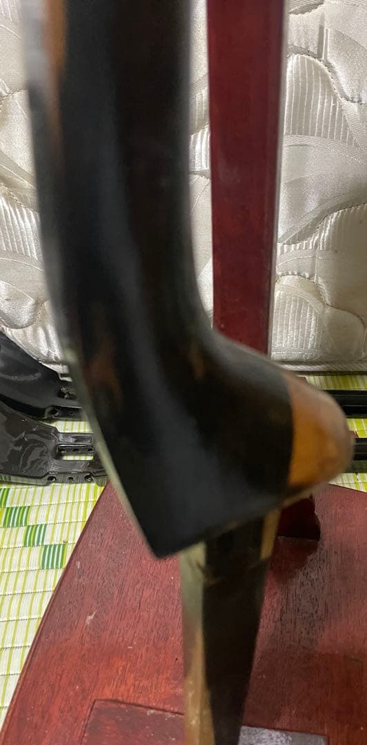 沖縄三線　棹　黒檀？　状態難有り