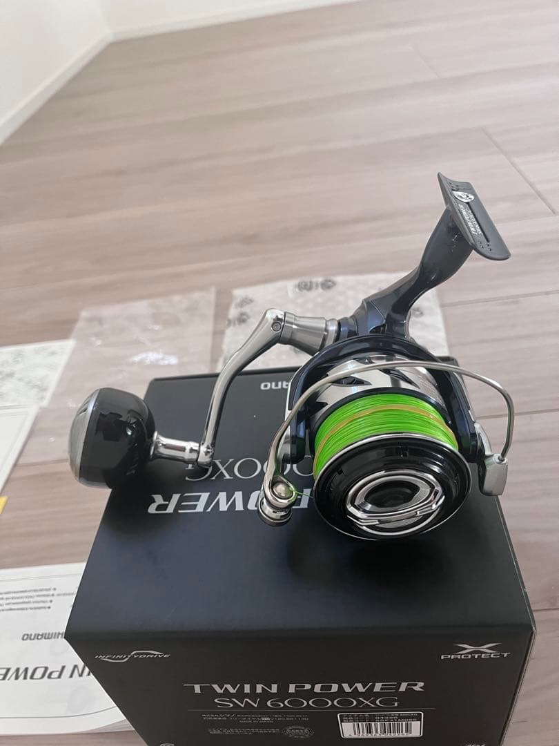 21ツインパワーSW6000ＸＧ美品　シマノピットブル8 300m2号未使用付