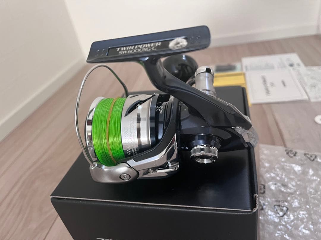 21ツインパワーSW6000ＸＧ美品　シマノピットブル8 300m2号未使用付