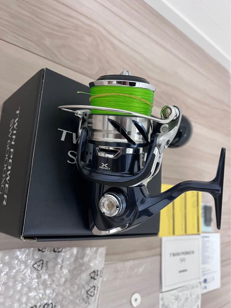21ツインパワーSW6000ＸＧ美品　シマノピットブル8 300m2号未使用付