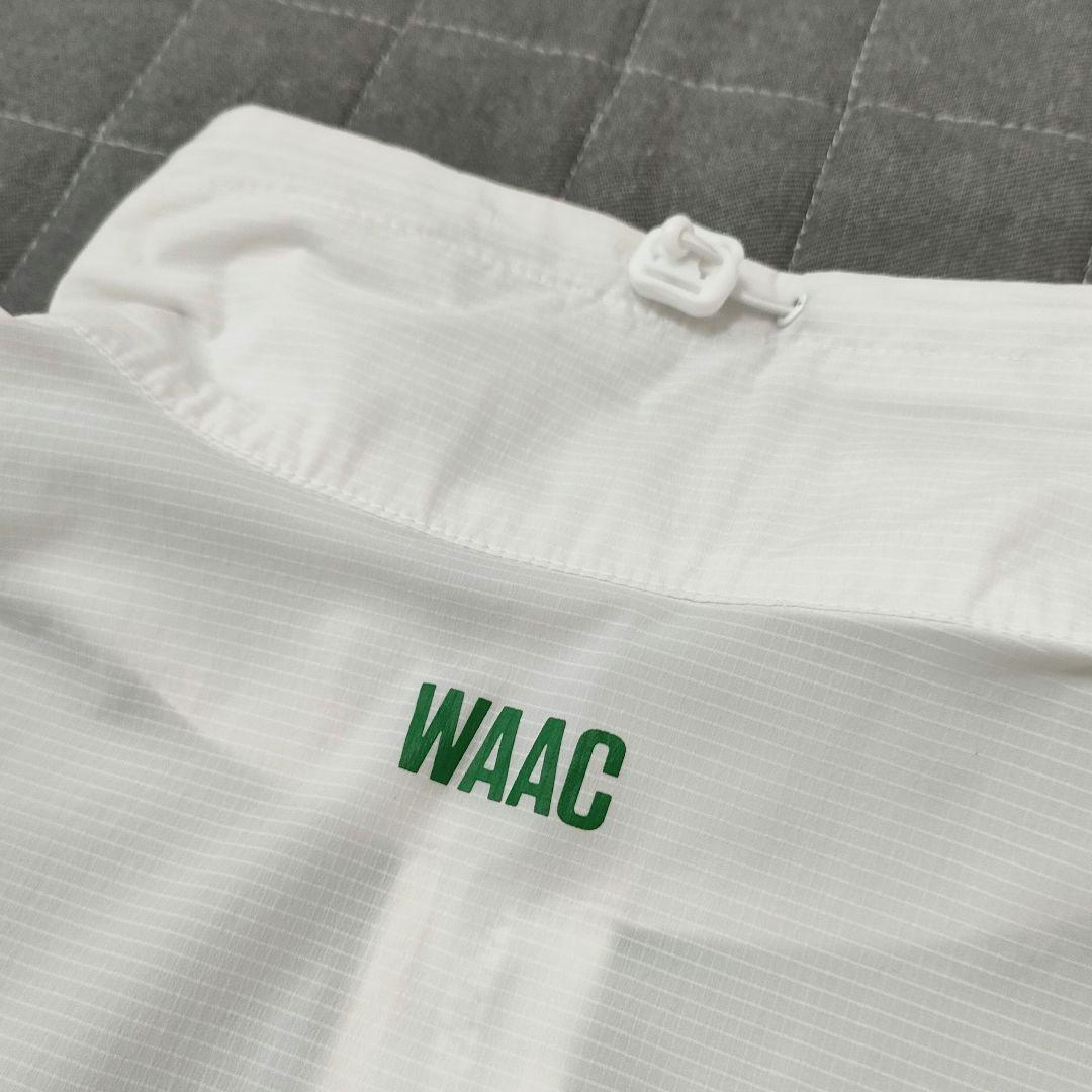 WAAC　ナイロン　ベスト　ハーフジップ　パンチングメッシュ　ホワイト　サイズ1