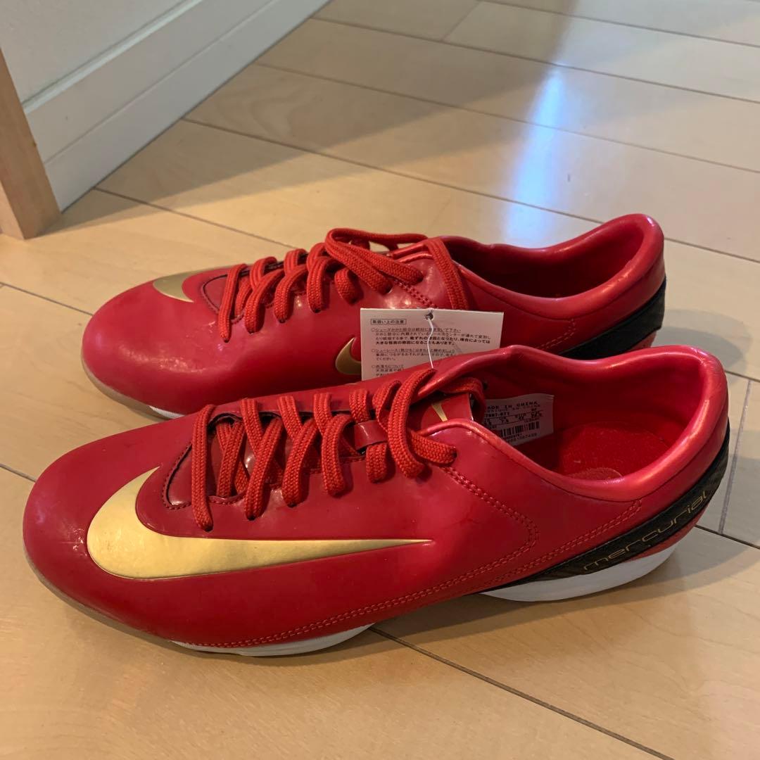 メ*〜様 NIKE ナイキ317897-671 赤 26.5cm マーキュリアル