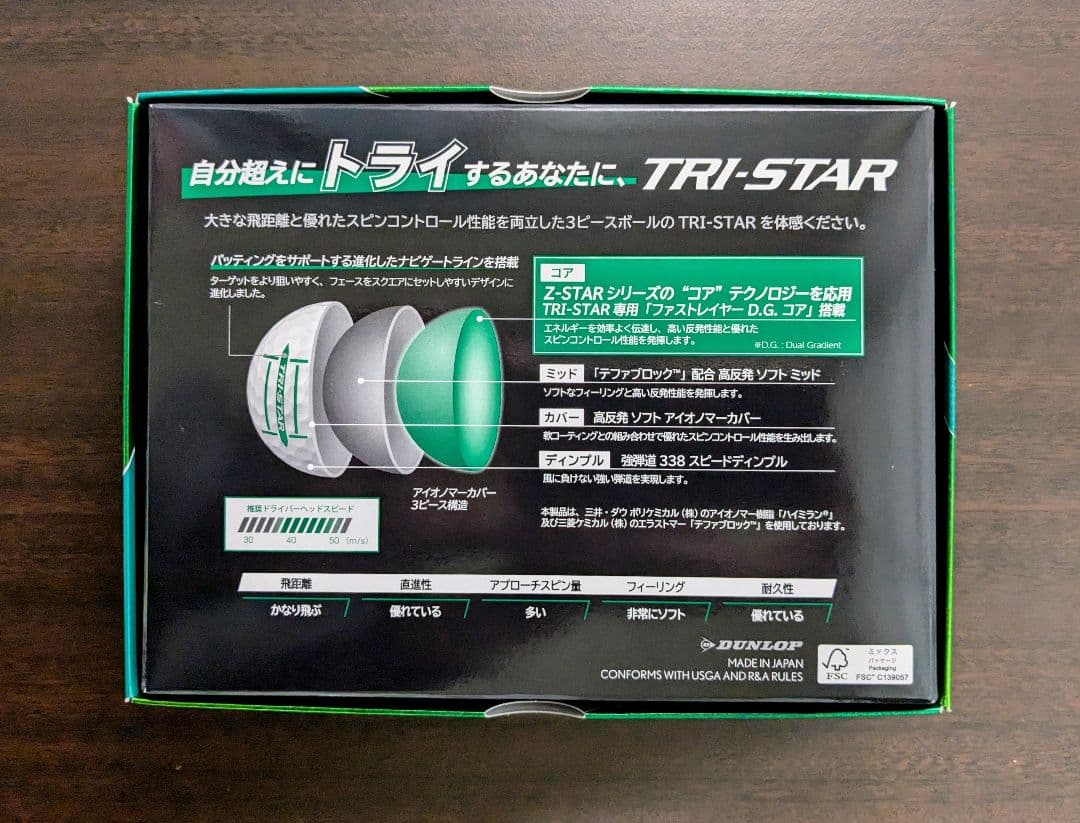 【2ダース24個・未使用・箱付】TRI-STAR トライスター ロイヤルグリーン