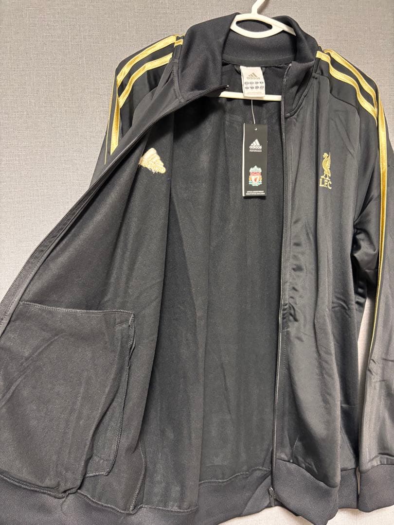 【タグ付き・未使用】Liverpool FC adidas ジャケット 黒