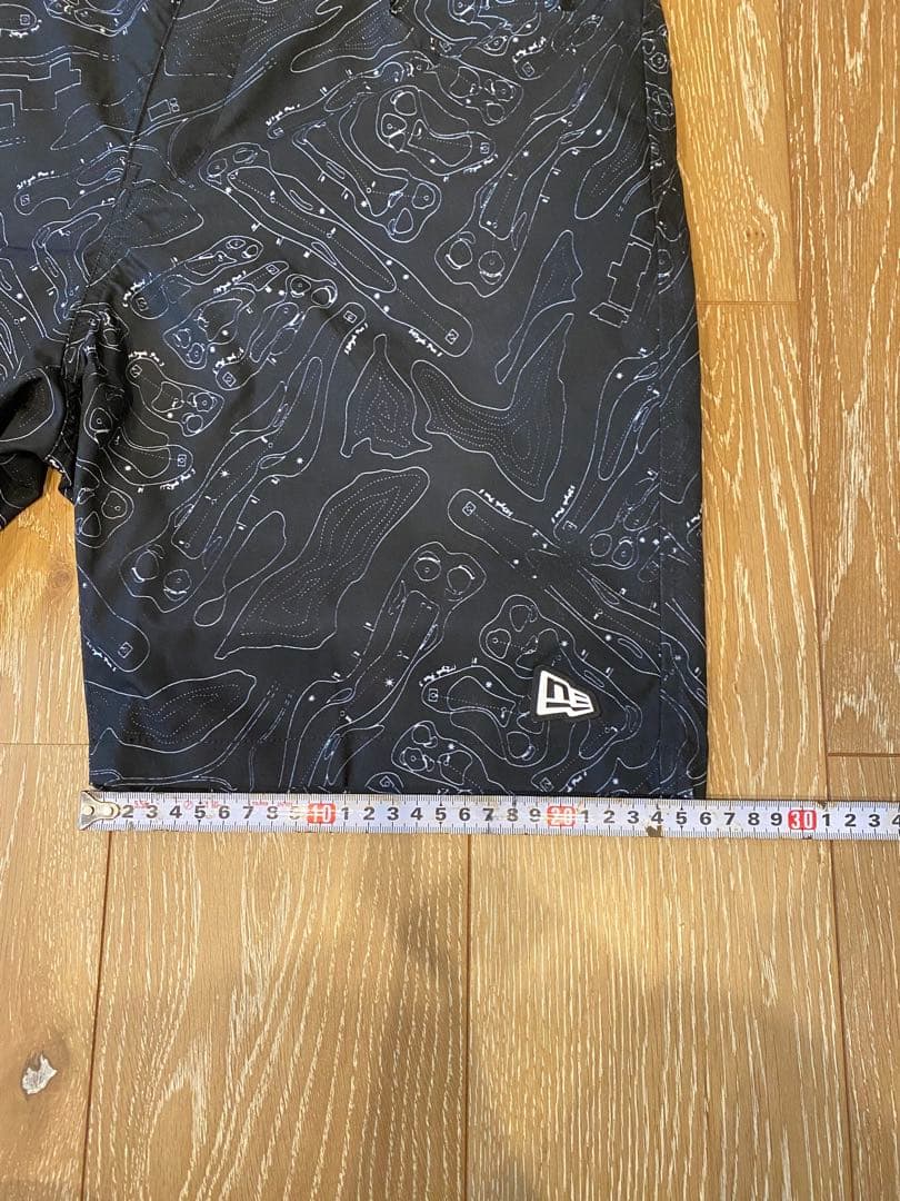 美品 ニューエラゴルフ ショートパンツ 半ズボン ゴルフコース柄 Ｌサイズ