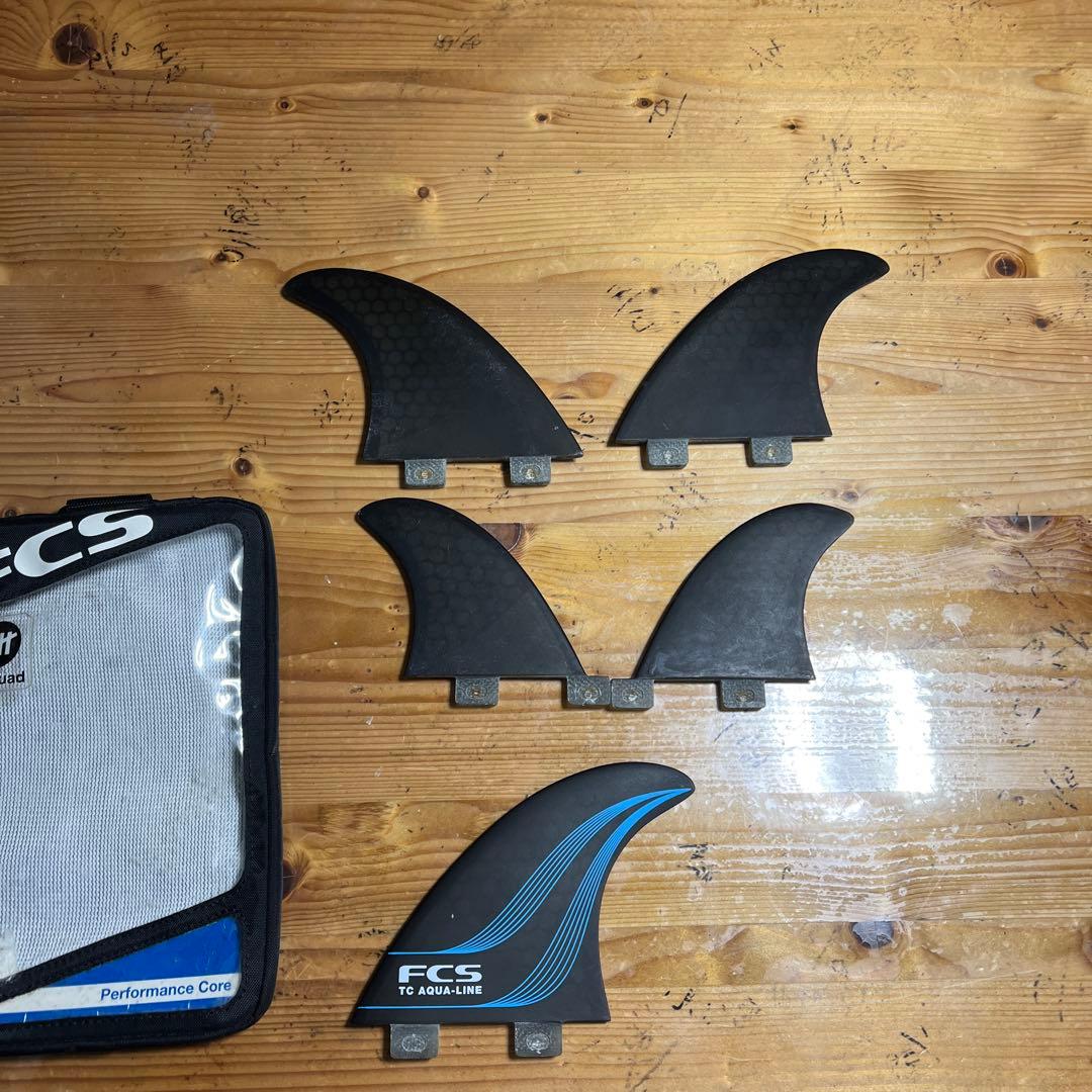 FCS TC AQUA LINE パフォーマンスコア フィン 5枚セット
