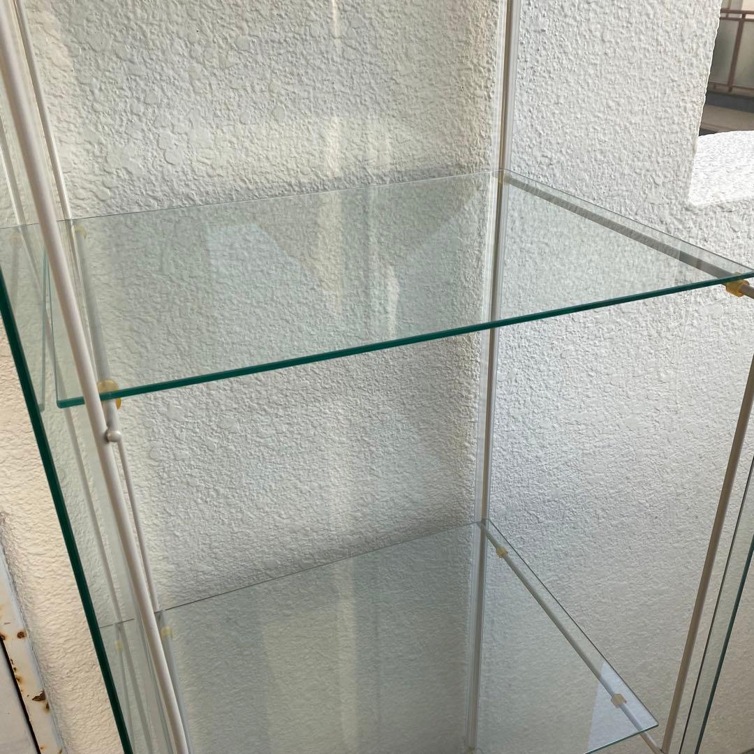 廃盤 IKEA DETOLF デトルフ ガラス扉キャビネット ディスプレイケース