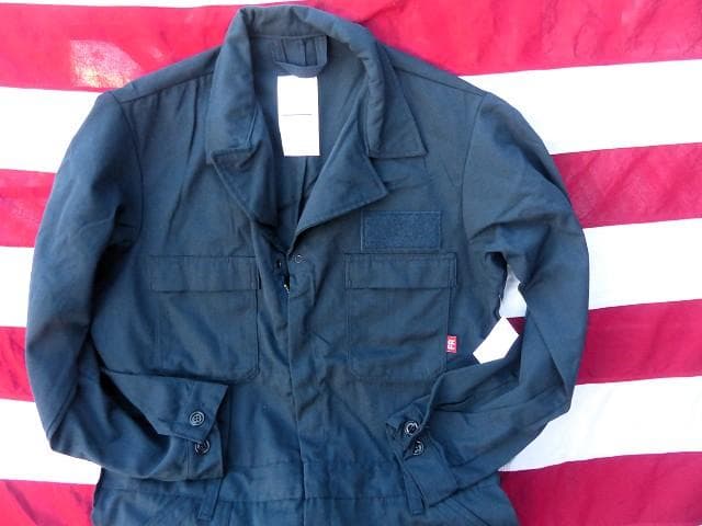 米軍実物　NAVY　ユティリティカバーオール 44L　FR　難燃 つなぎ 161