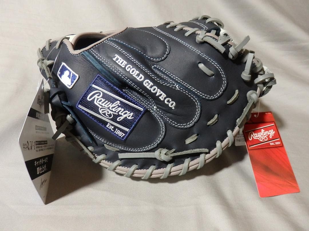 新品◆Rawlings NYヤンキース 軟式/キャッチャーミット◆左
