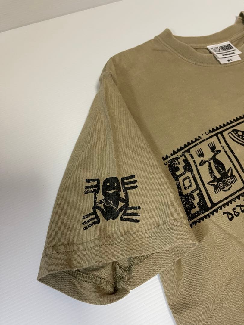 雷魚　アザーサイド　Tシャツ　ベージュ　size M