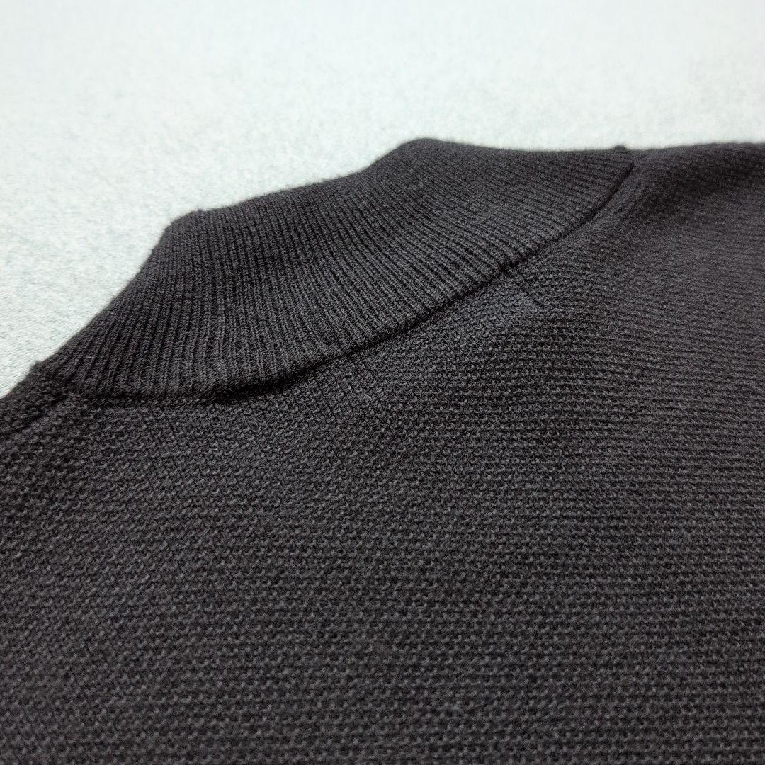 【極美品】タイトリストゴルフ　モックネックリブ袖ニット　黒　M