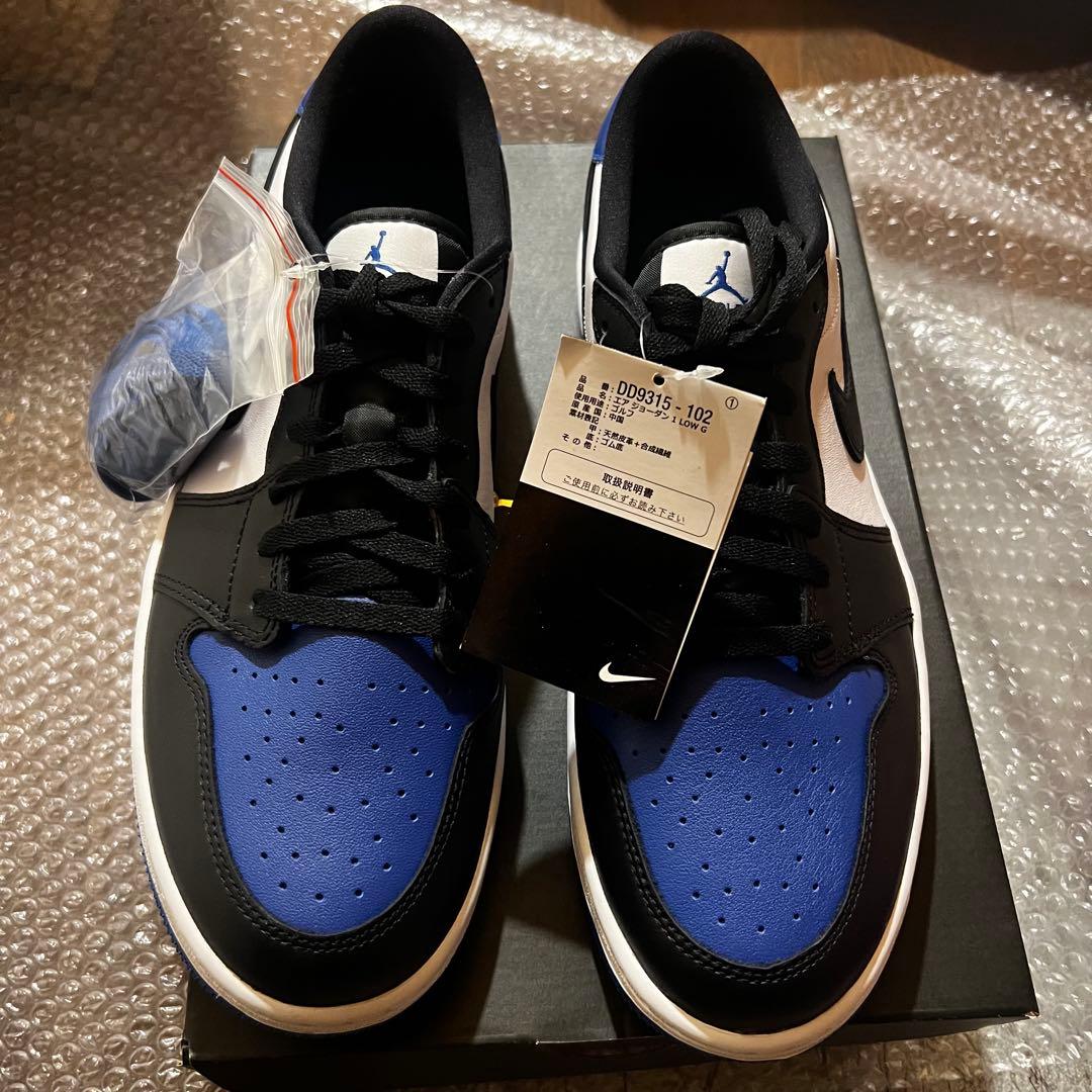 aj1 low golf 白黒青　ロイヤルブルー29cm新品未使用タグ付き
