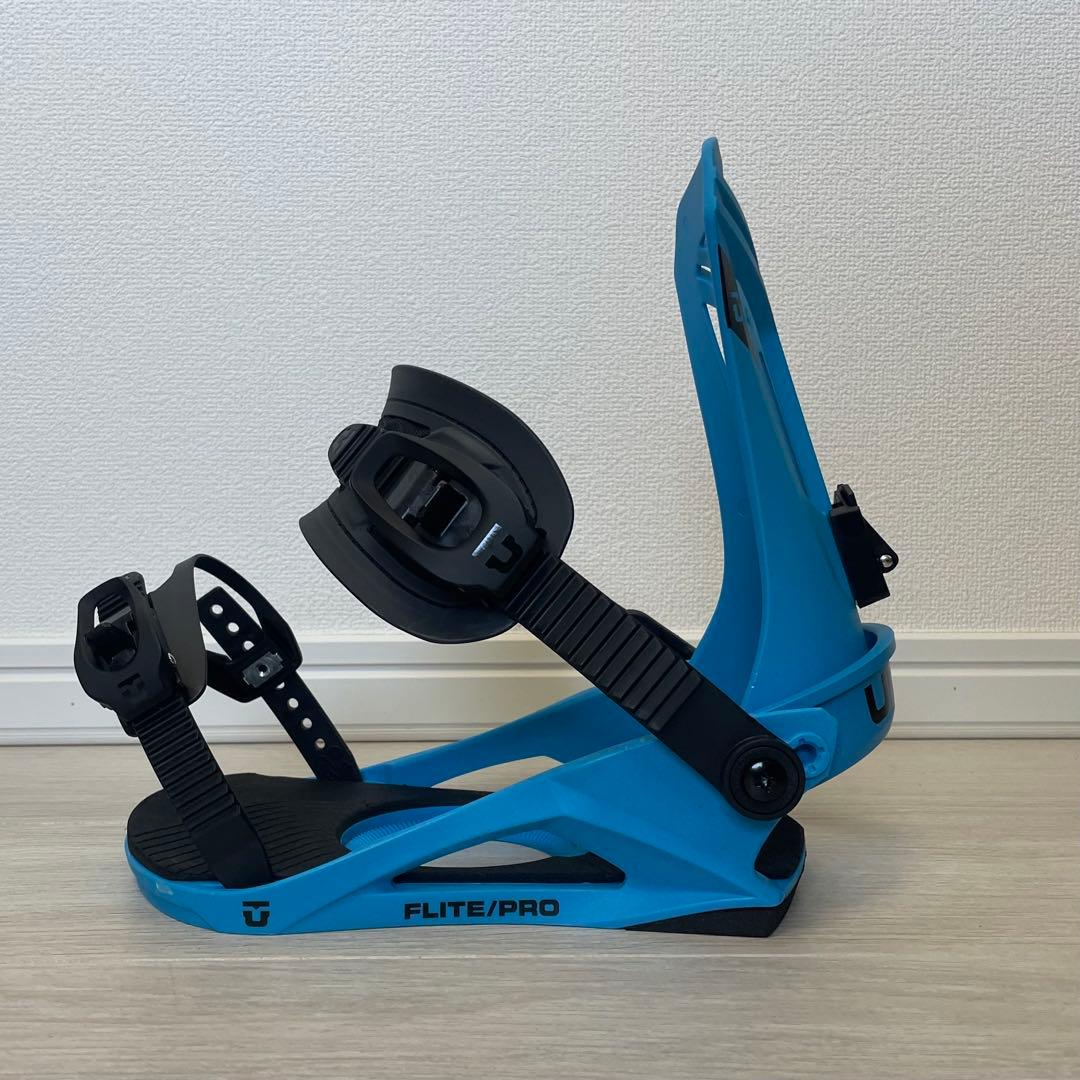 【美品】UNION FLITE PRO スノーボードビンディング 青