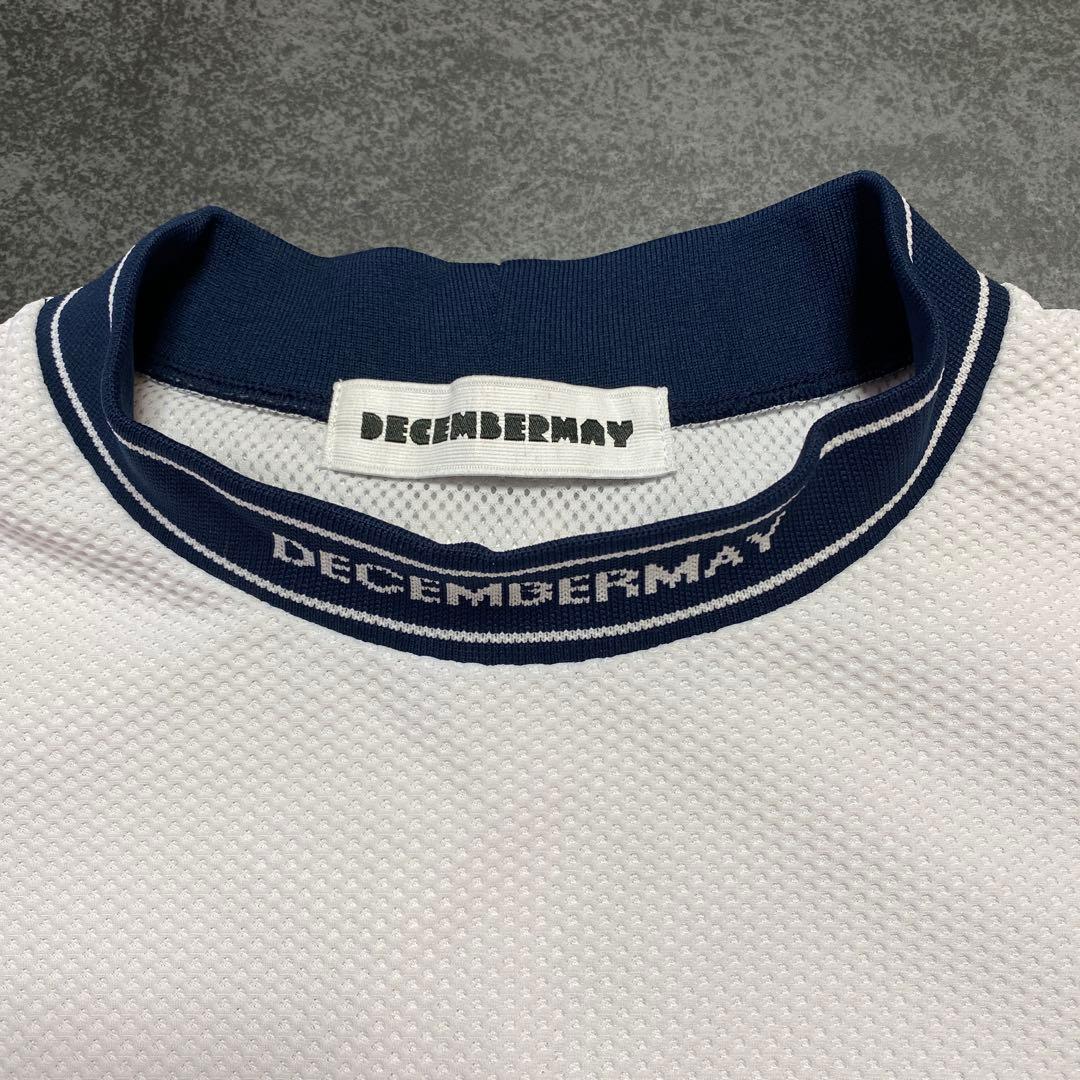 【美品】ディセンバーメイ クールネス メッシュ モックネックシャツ XL