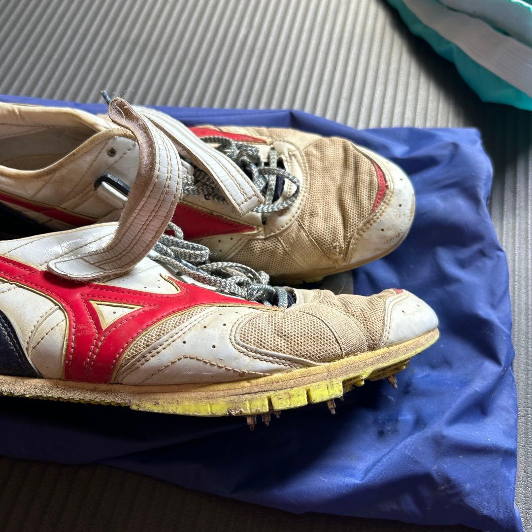 Mizuno スパイクシューズ ホワイト/レッド/ネイビー
