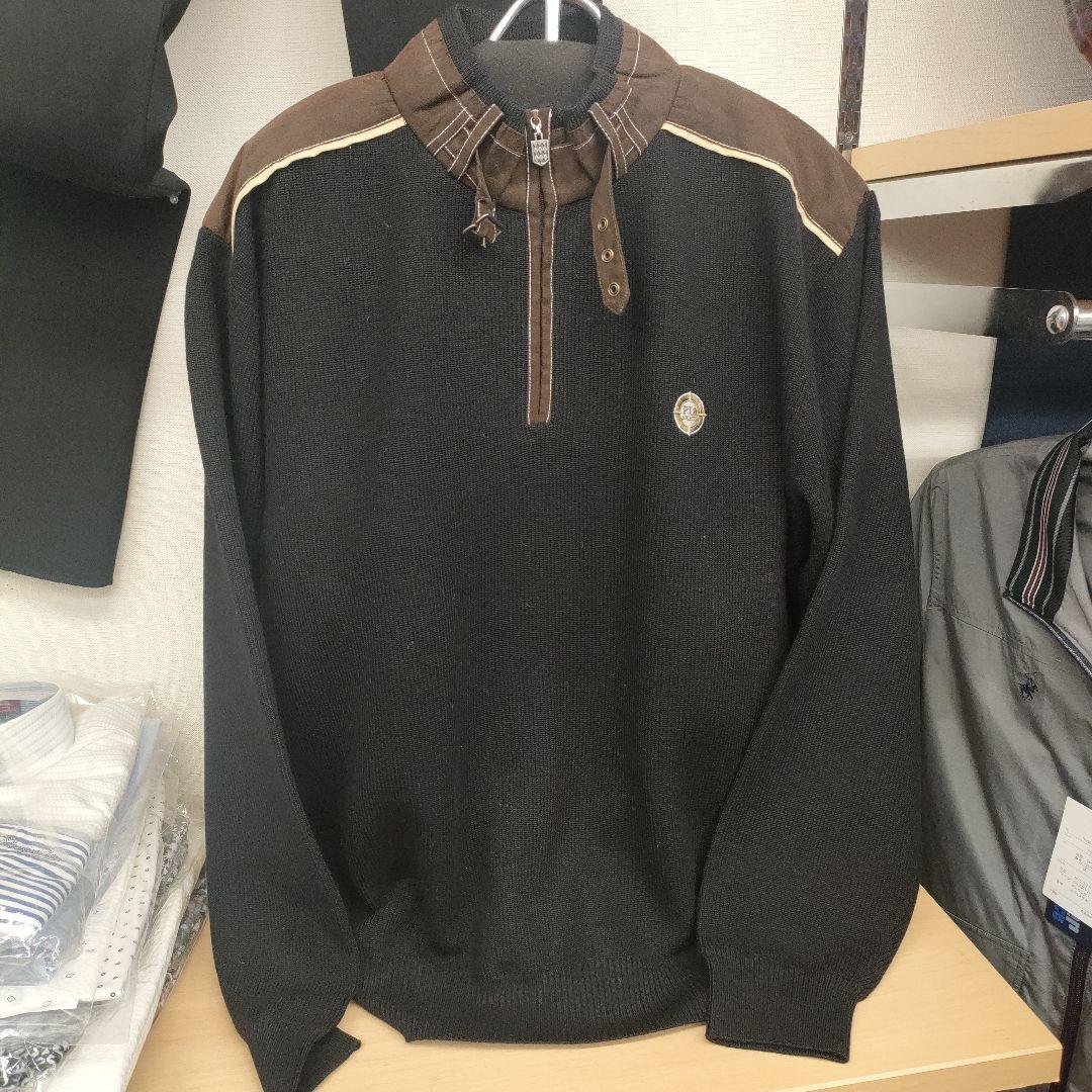 ☆20%割引☆PIA SPORTS　ハーフジップ セーター 黒　L