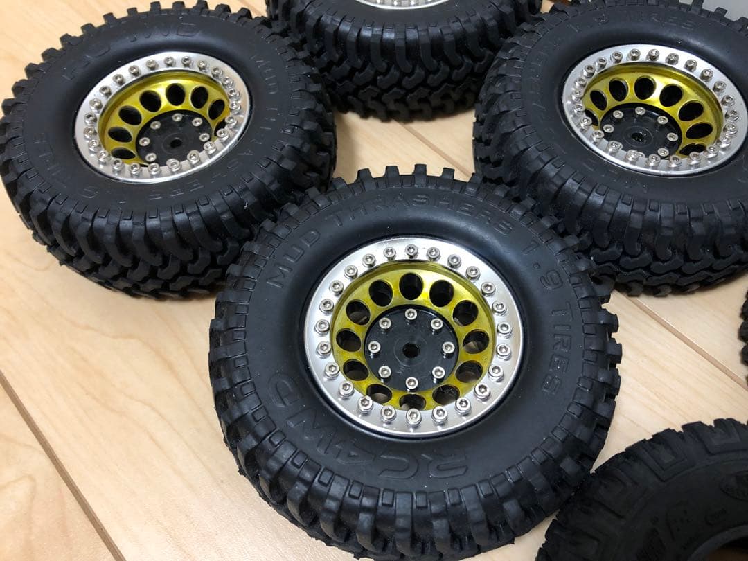 【ハイグリップ】RC4WD／BOOMRACING 1.9\"クローラータイヤ 8本