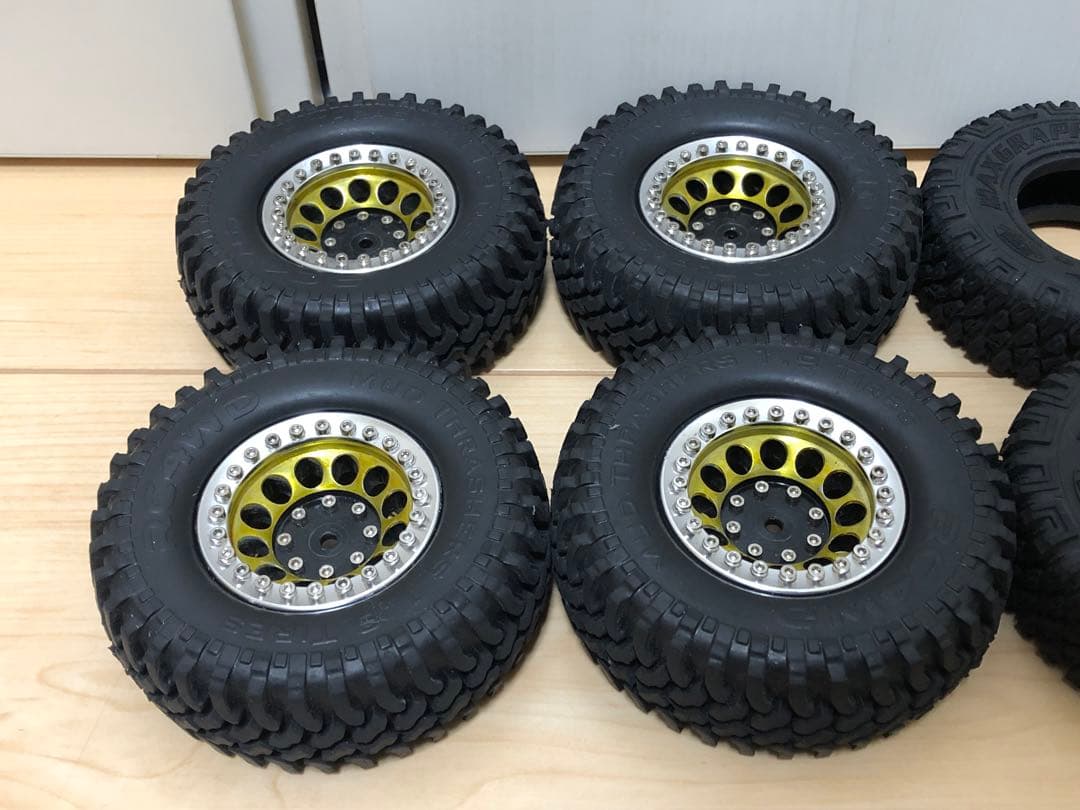 【ハイグリップ】RC4WD／BOOMRACING 1.9\"クローラータイヤ 8本