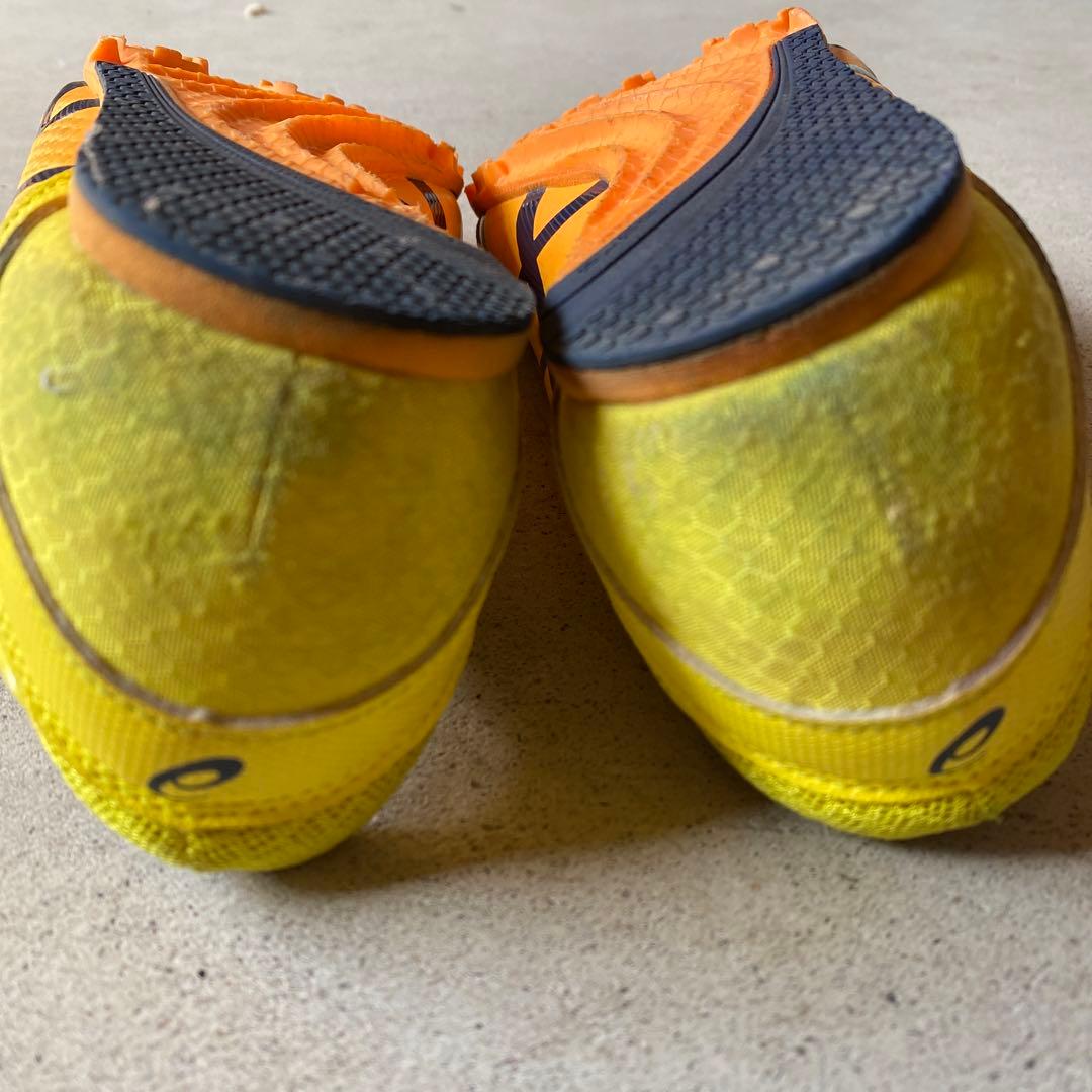 asics EF-1 スパイクシューズ イエロー/ネイビー