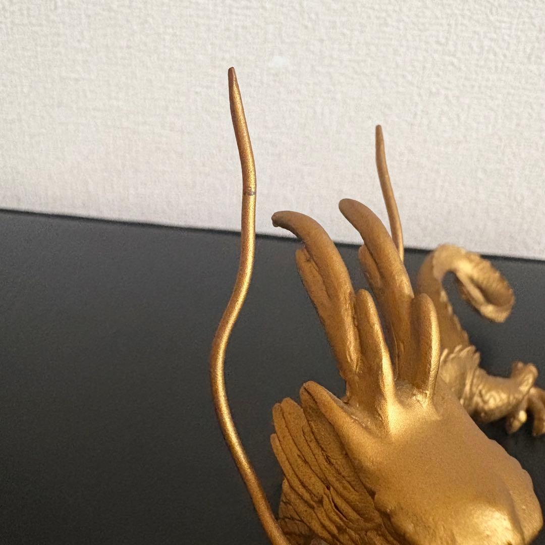 龍の置物 水杯 水晶 銅製 金龍