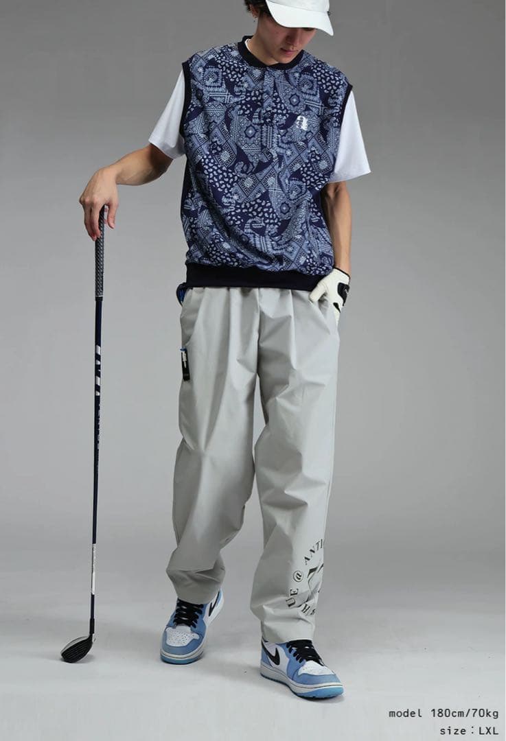 ANTIQUA GOLF × STCH＊ロゴ入りパンツ ゴルフ ユニセックス