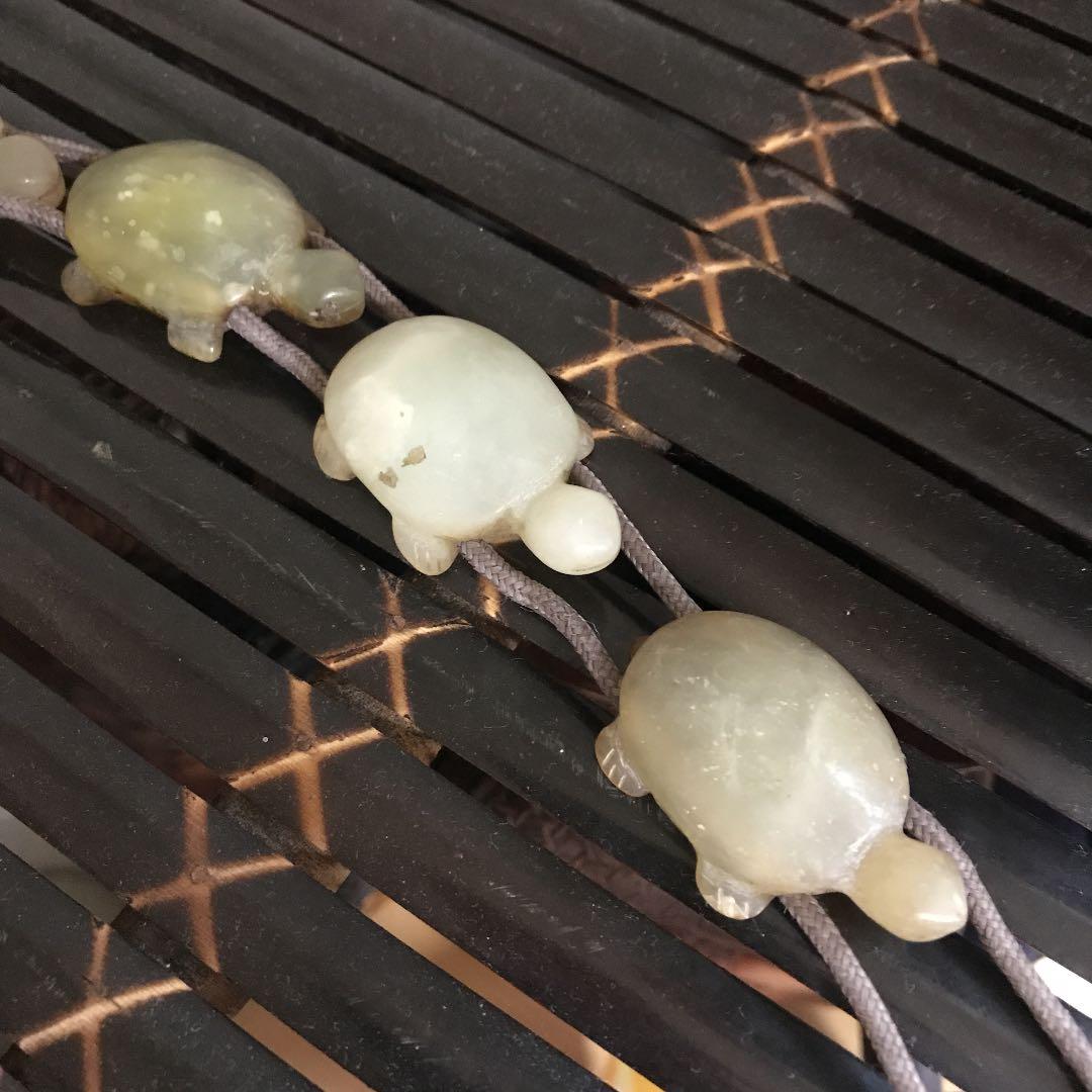 古玉　骨董品　古美術　亀8匹