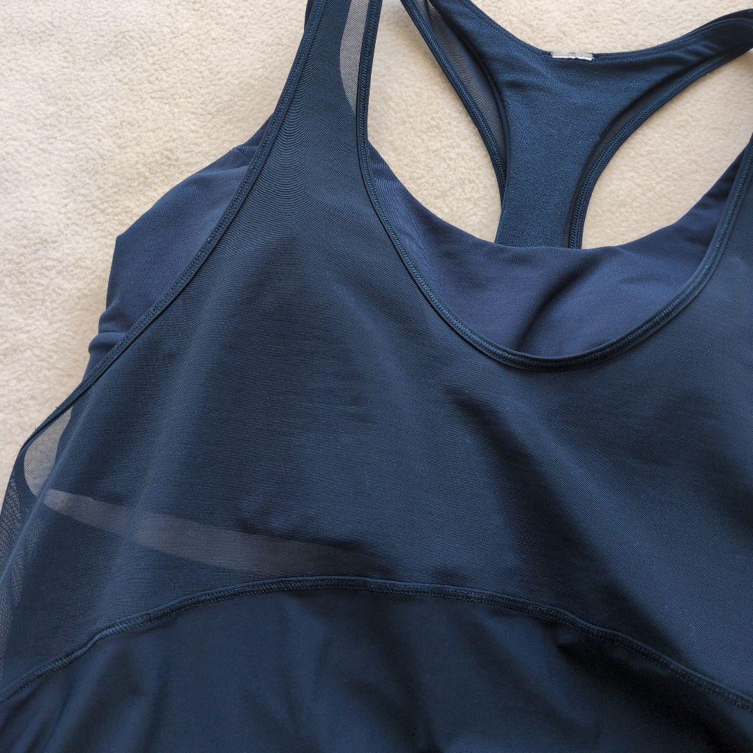 ルルレモン　lululemon　ヨガトップス　タンクトップ　サイズ8　ネイビー